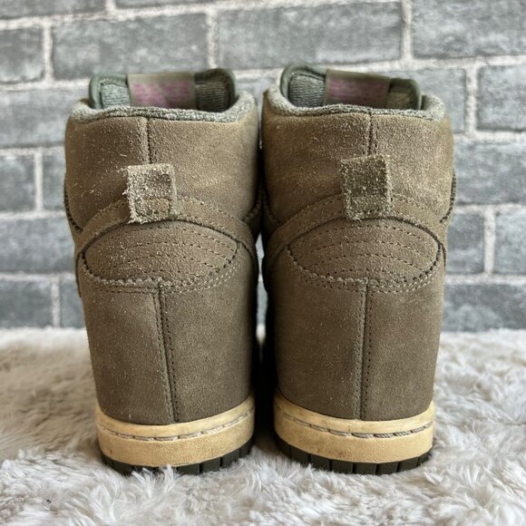 Nike Dunk Sky Hi Essential Desert Camo Sneakers Size 8.5 - Picture 3 of 8